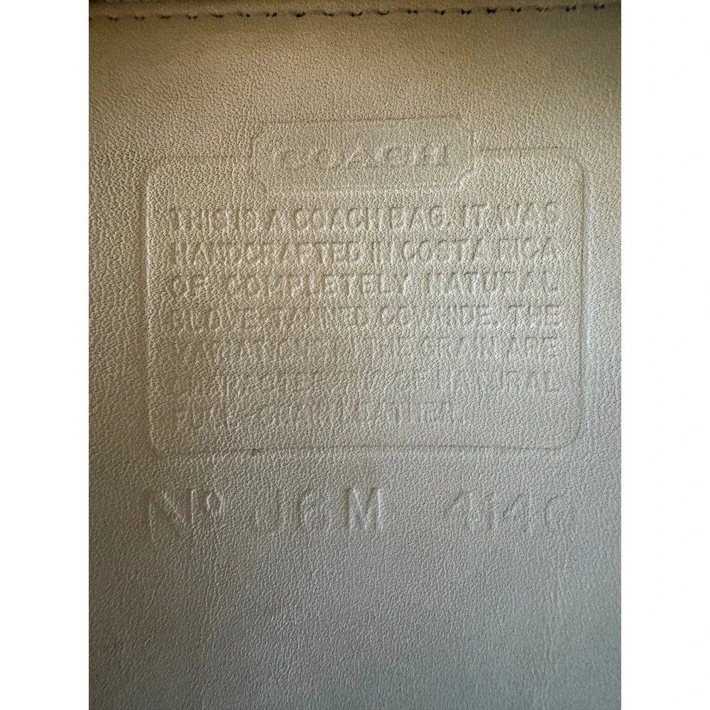 Coach Vintage City Tote Shopper Bag Mint Seafoam Green Leather USA G6M-4157